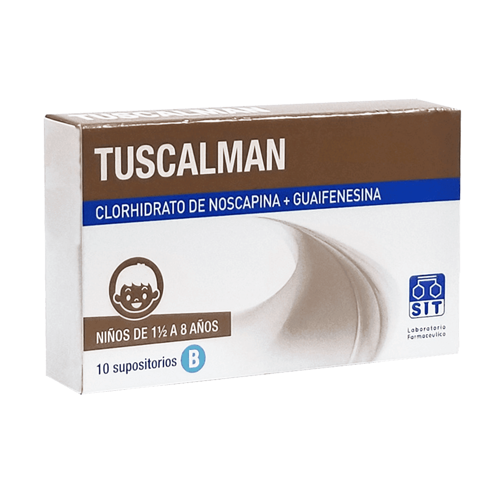 TUSCALMAN SUPOSITORIOS 1 A 8 AÑOS