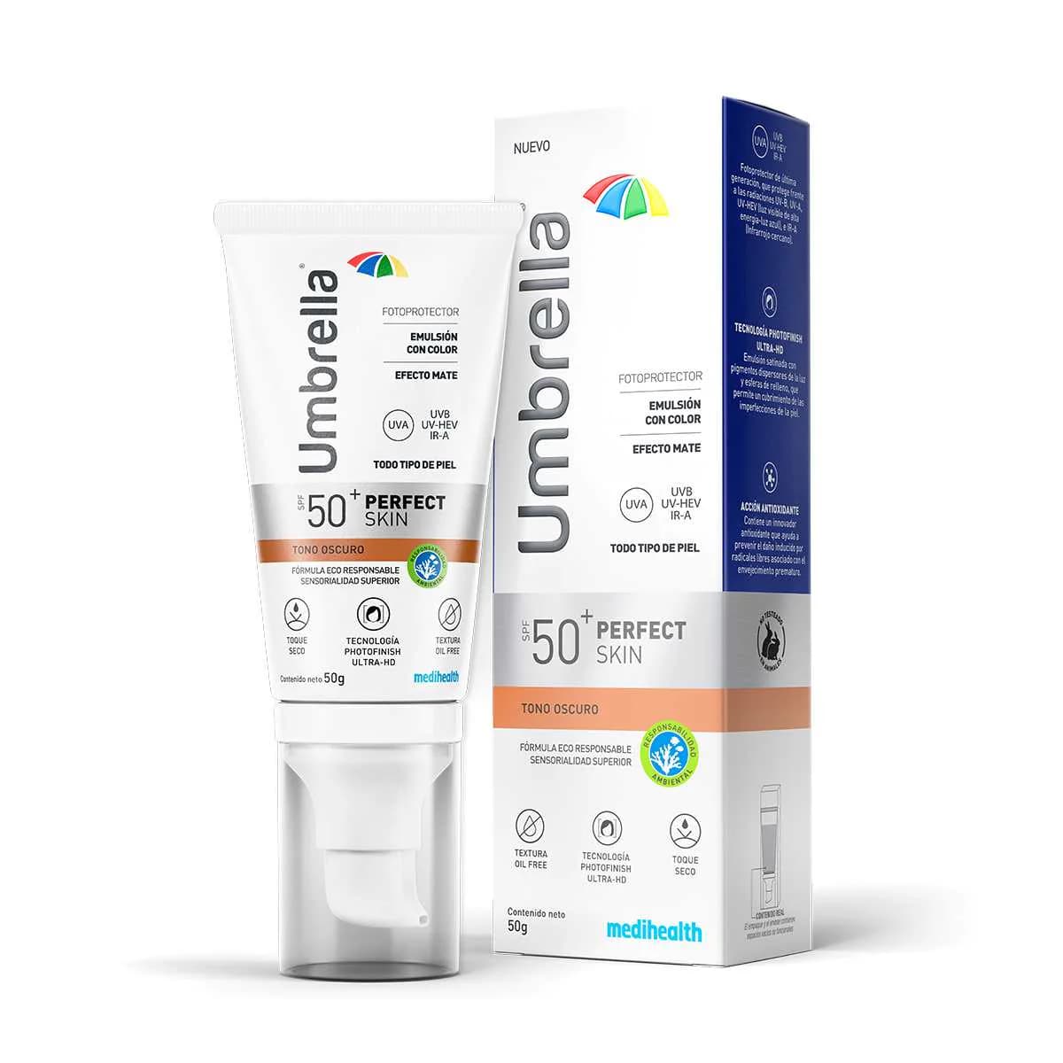 UMBRELLA 50 PERFECT SKIN TONO OSCURO