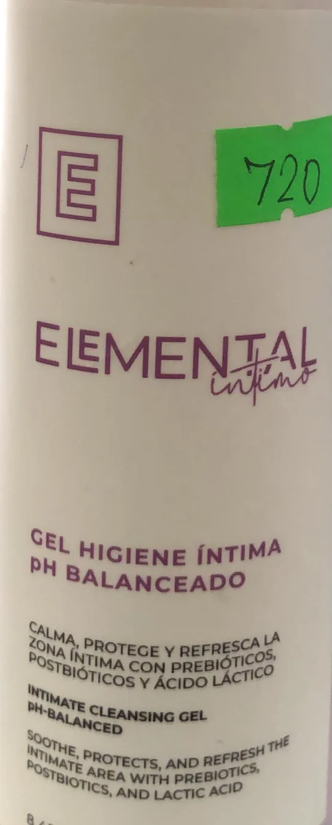 ELEMENTAL GEL HIGIENE INTIMA PH