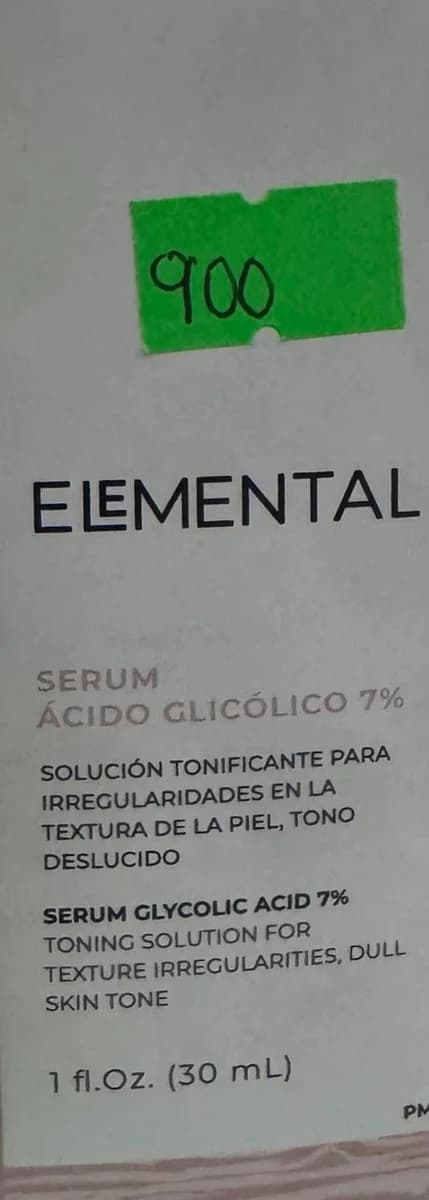 ELEMENTAL SERUM ACIDO GLICOLICO