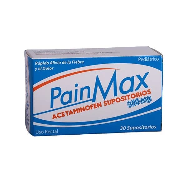 PAIN MAX ACETAMINOFEN SUPOSITORIOS
