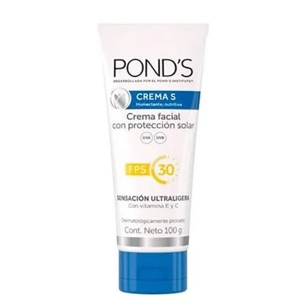 PONDS CREMA FACIAL CON FILTRO, AZUL