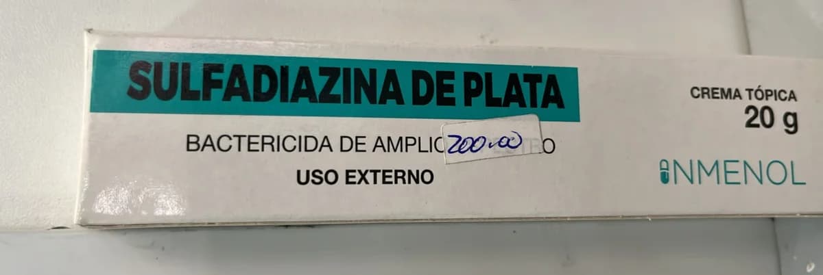 SULFADIAZINA DE PLATA