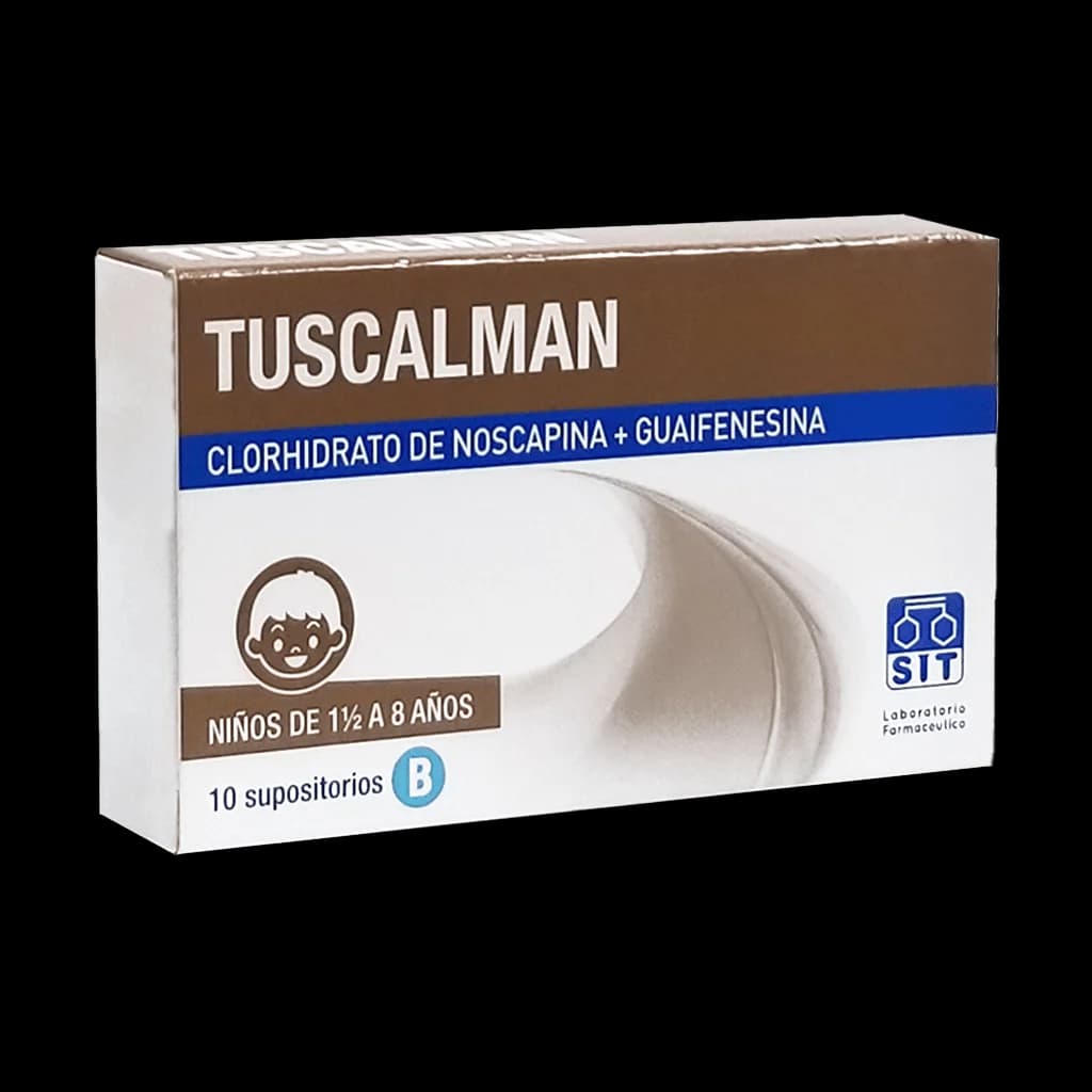 TUSCALMAN SUPOSITORIOS 1 A 8 AÑOS