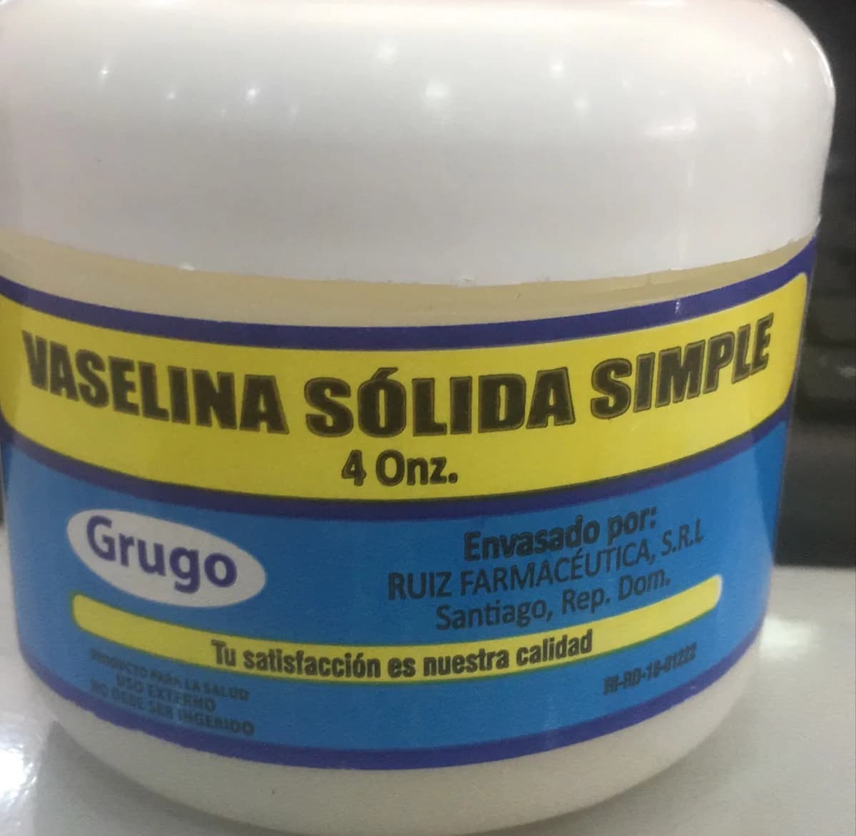 VASELINA SOLIDA SIMPLE